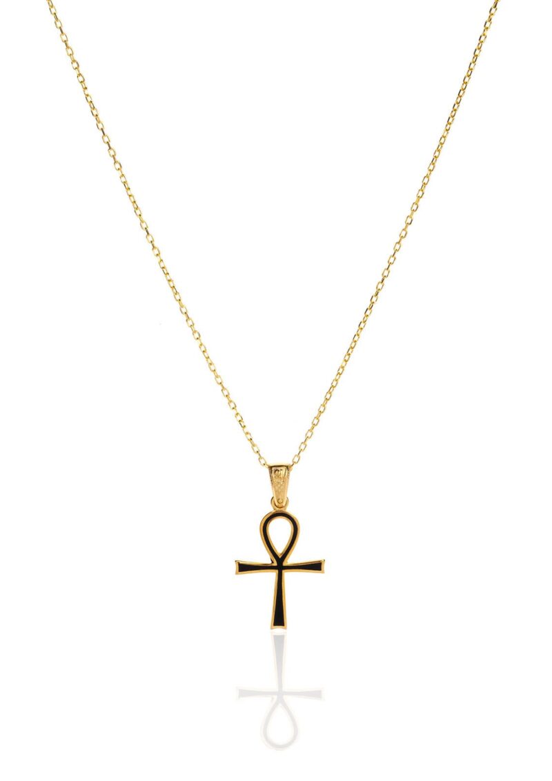 ANKH KOLYE   | 925 AYAR GÜMÜŞ ÜZERİ ALTIN KAPLAMA