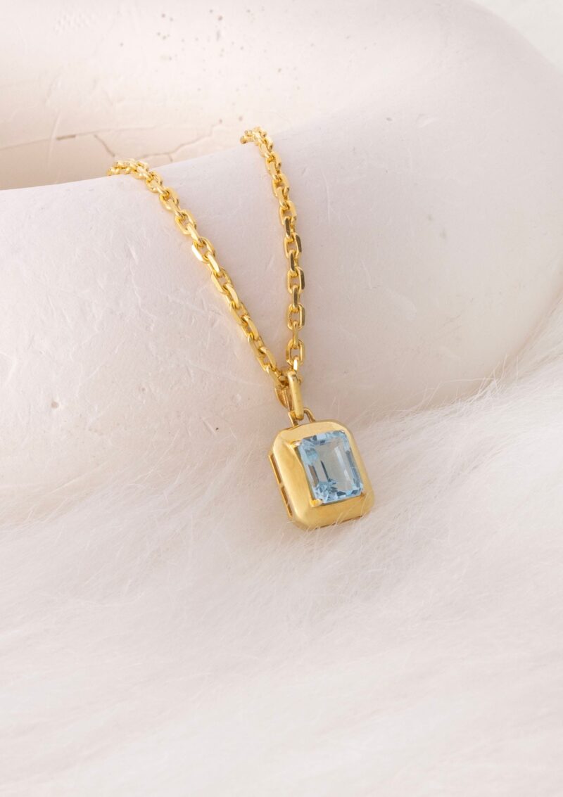 Alternative view of SKY BLUE TOPAZ KOLYE - NEŞE, ŞANS VE SAĞLIK - LIMITED EDITION
