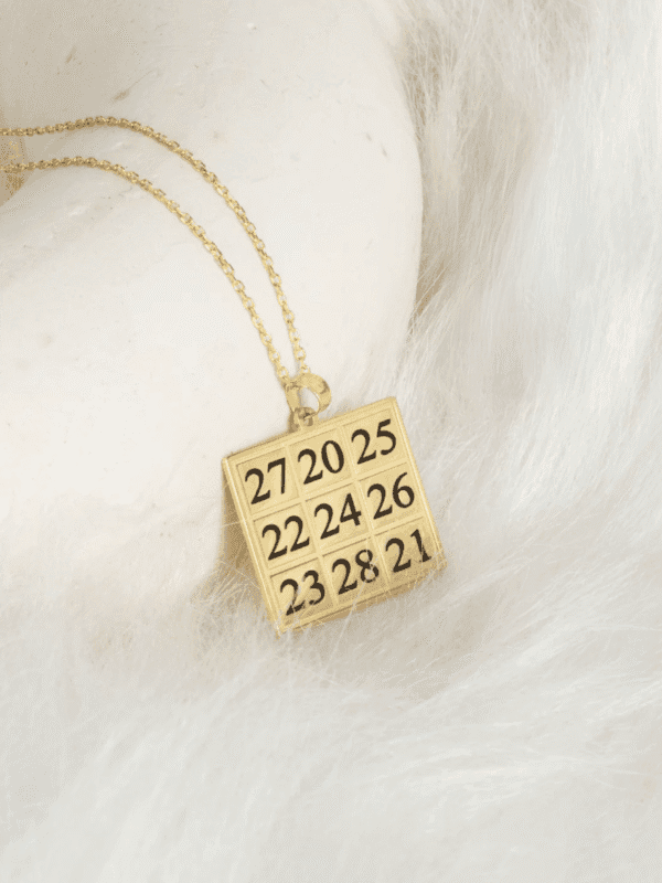 KUBERA PARA MANTRA KOLYESİ   | 925 AYAR GÜMÜŞ ÜZERİ ALTIN KAPLAMA