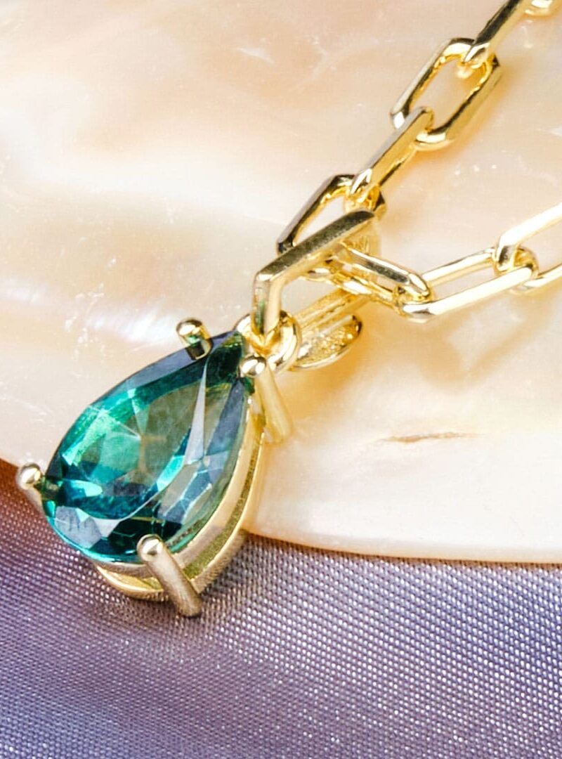 Alternative view of GREEN TOPAZ (YEŞİL TOPAZ) KOLYE - LIMITED EDITION