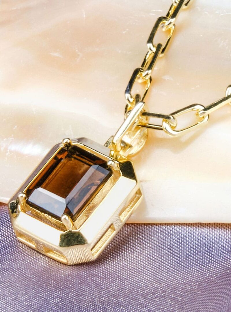 Alternative view of SMOKY QUARTZ KOLYE – DUMANLI KUVARS KOLYE - LIMITED EDITION