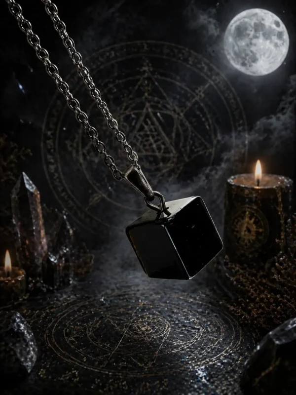 KÜP TURMALİN DOĞAL TAŞ KOLYE