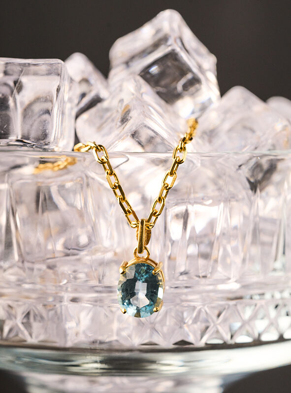 OVAL KESİM SKY BLUE TOPAZ KOLYE – NEŞE, ŞANS VE SAĞLIK - LIMITED EDITION