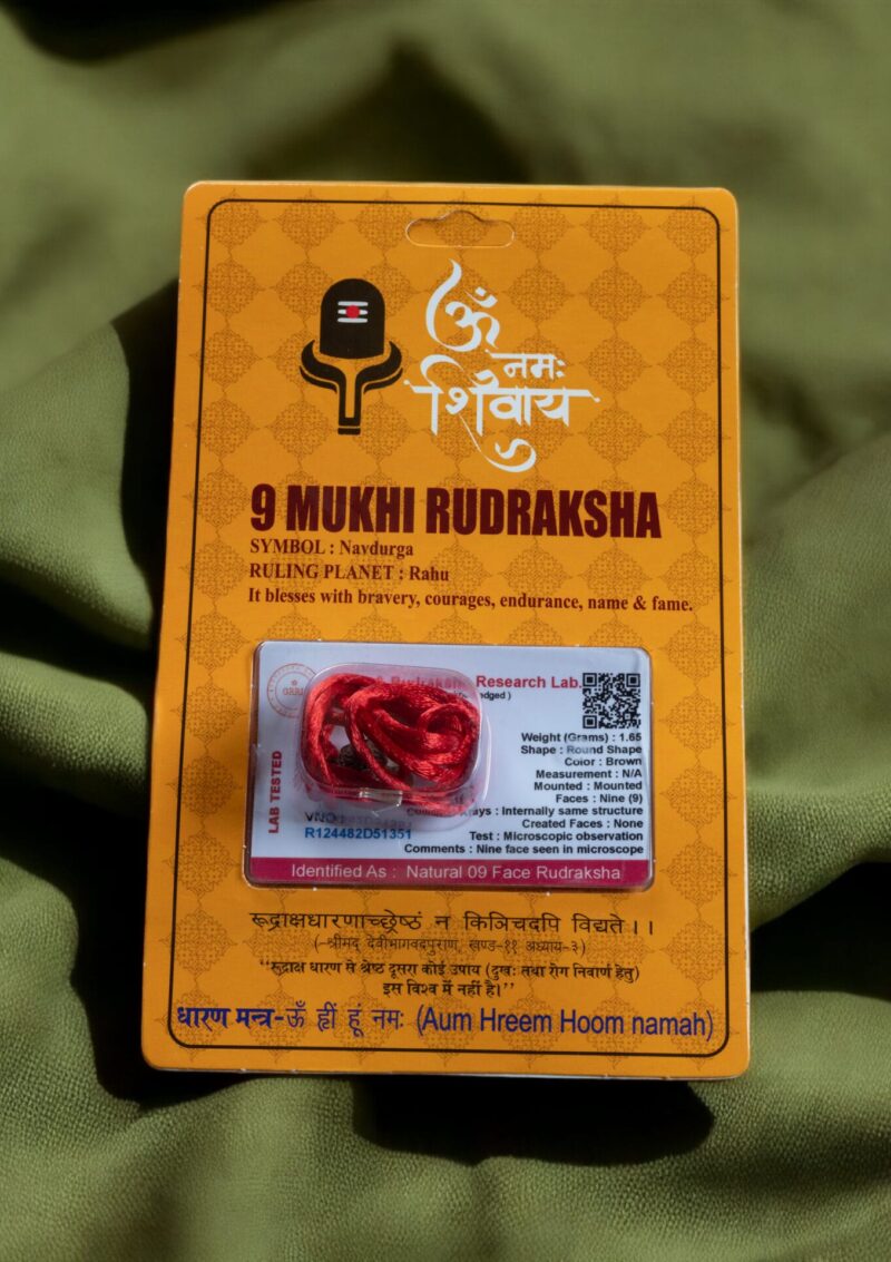 9 MUKHİ (YÜZLÜ) RUDRAKSHA
