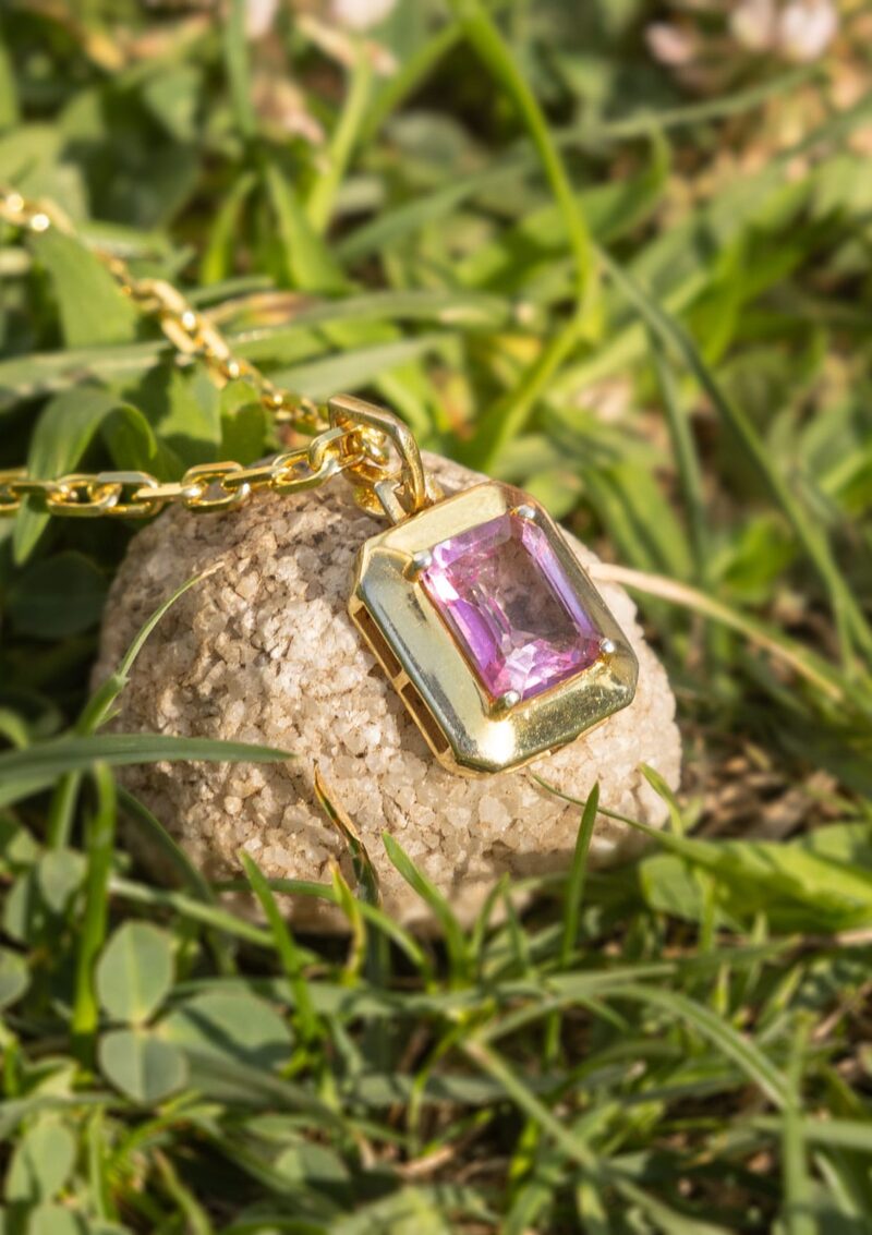 PEMBE TOPAZ KOLYE (PINK TOPAZ) - LIMITED EDITION