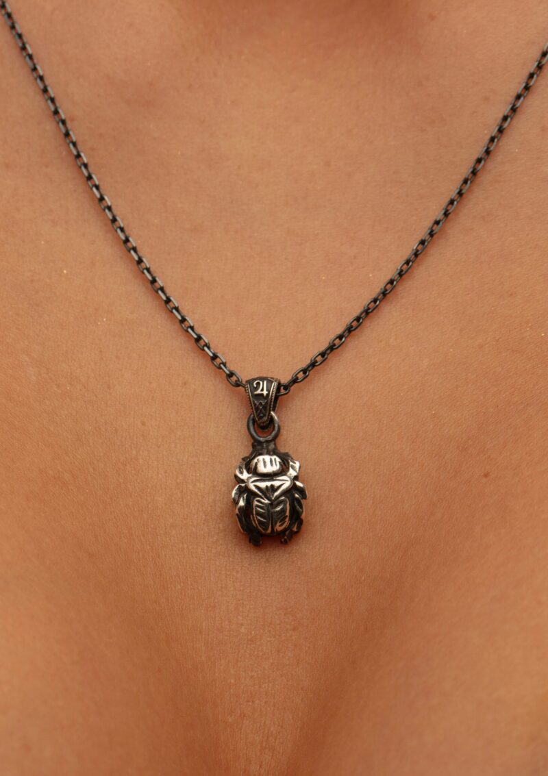 SCARAB ŞANS TILSIMI KOLYE (ÖZEL TASARIM)