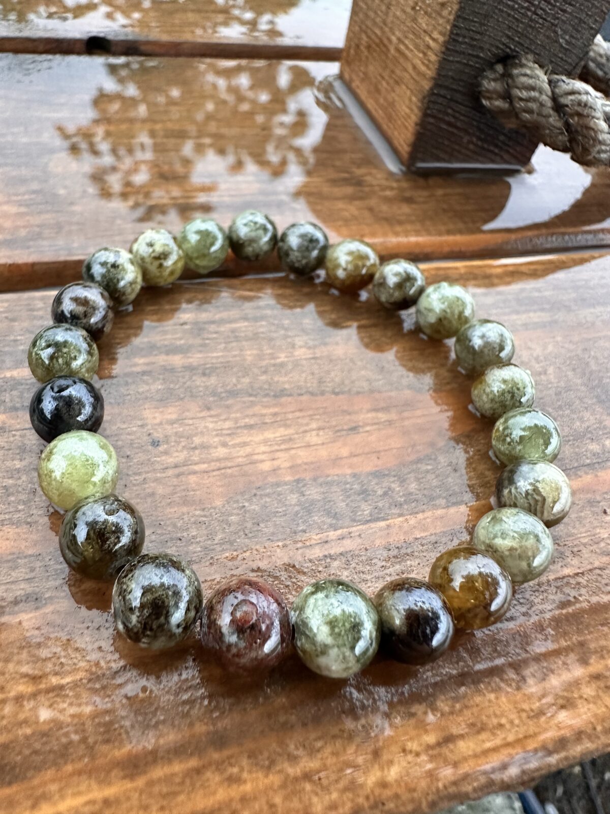 Yeşil Garnet Bileklik - Görsel 2