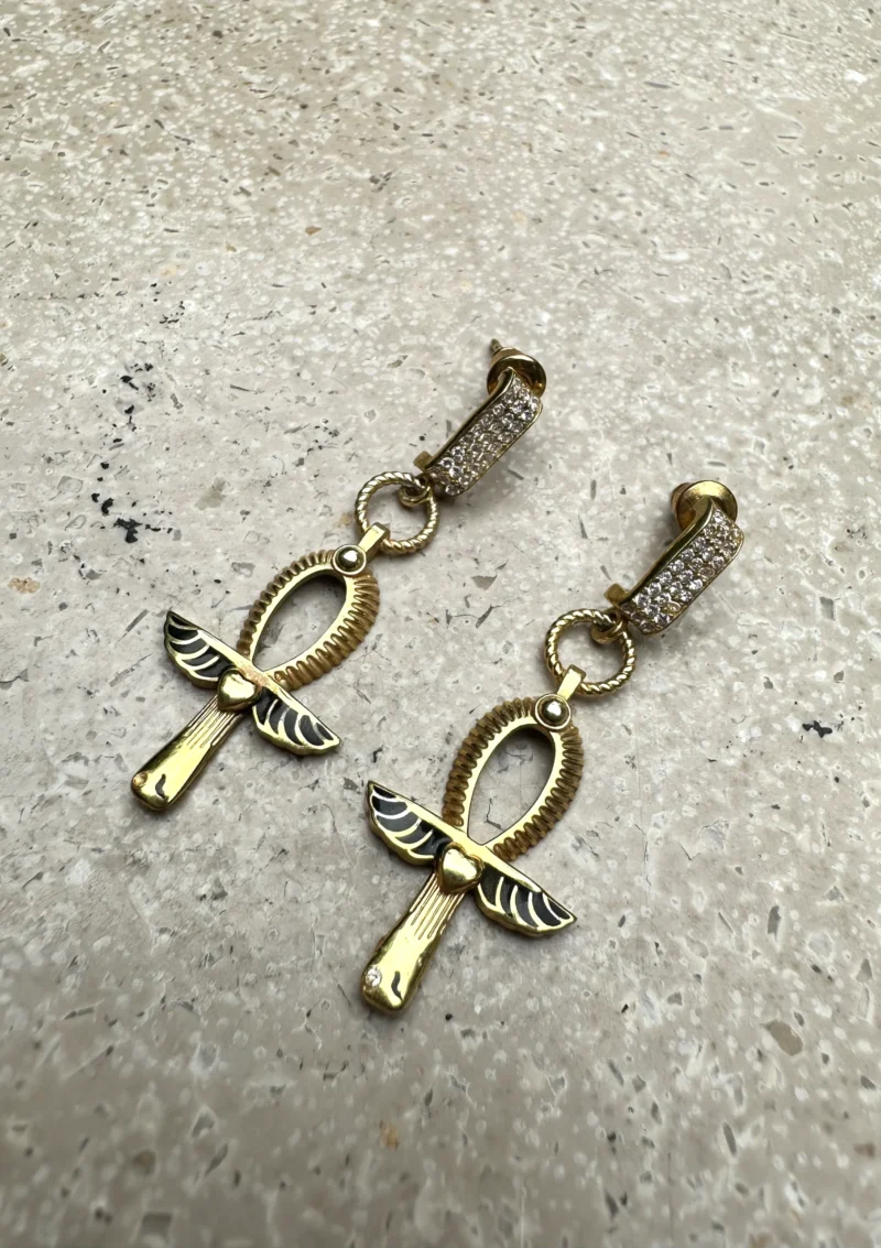 Alternative view of Ankh Sonsuz Ruhun Gücü Kolye& Küpe Set