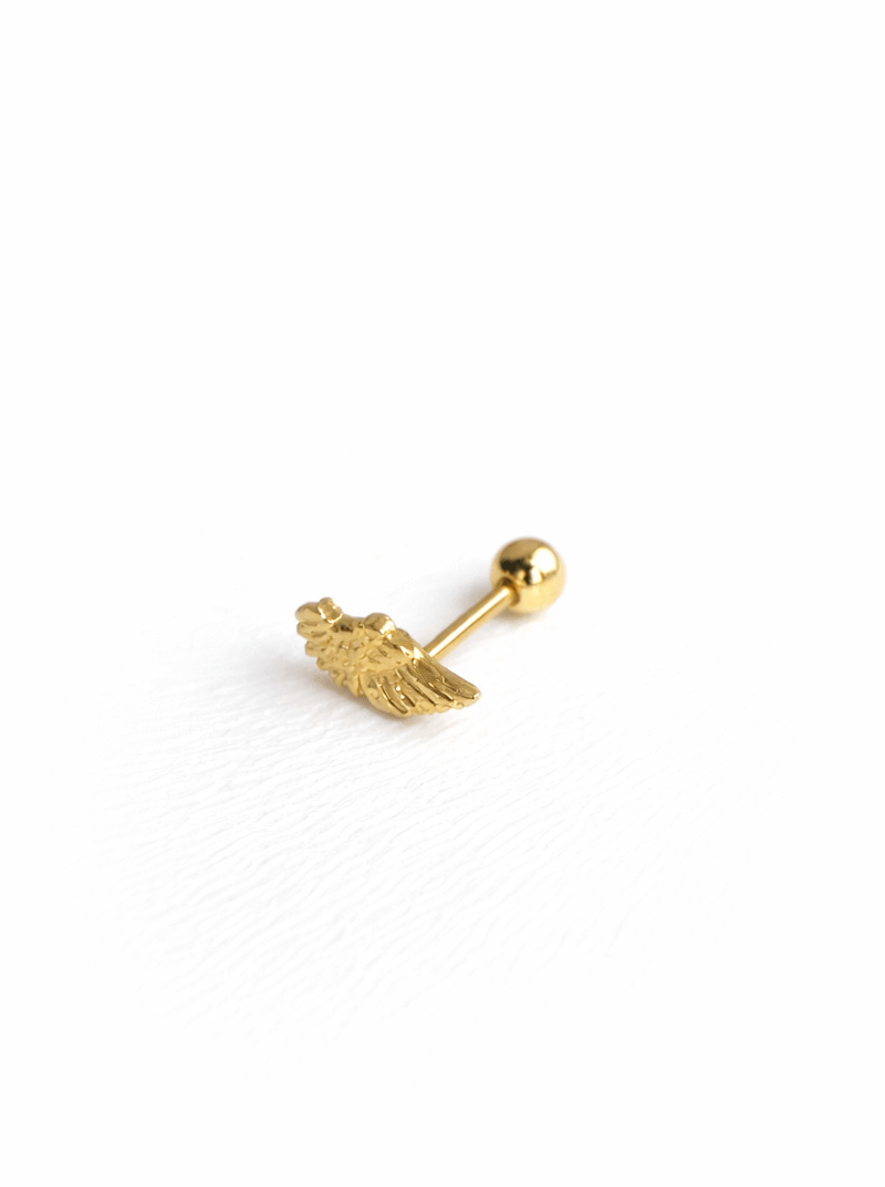 Angel Wing Piercing | 925 Ayar Gümüş Üzeri Altın Kaplama