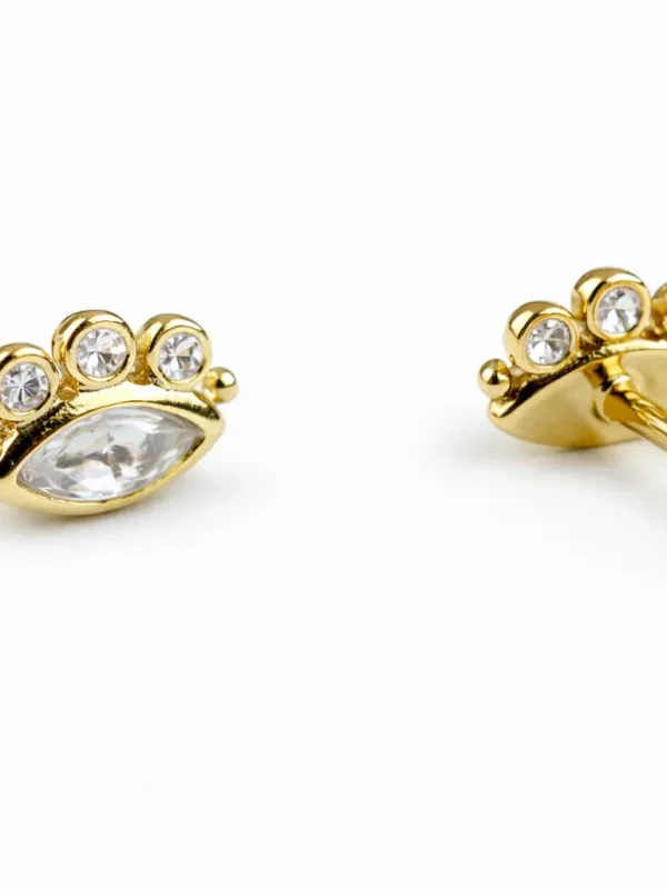 Alternative view of Koruyucu Göz Piercing | 925 Ayar Gümüş Üzeri Altın Kaplama