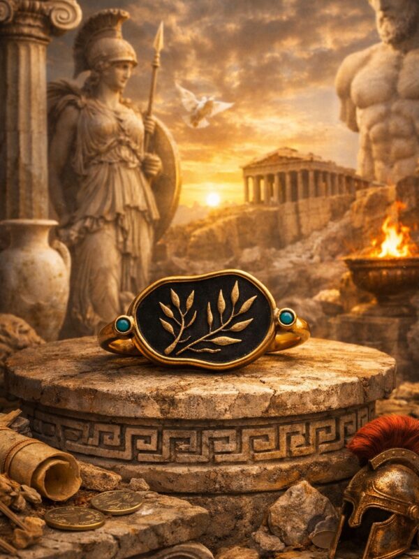 MINERVA YÜZÜK | 925 AYAR GÜMÜŞ ÜZERİ ALTIN KAPLAMA