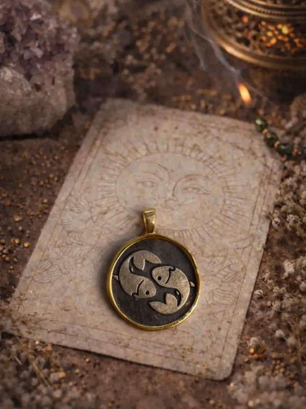 KOİ BALIĞI AŞK KOLYE UCU | 925 AYAR GÜMÜŞ ÜZERİ KARARTMA VE ALTIN KAPLAMA