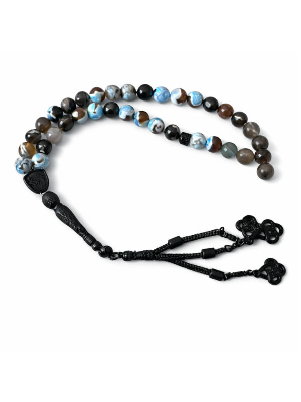 33’lük Mavi Akik Tesbih