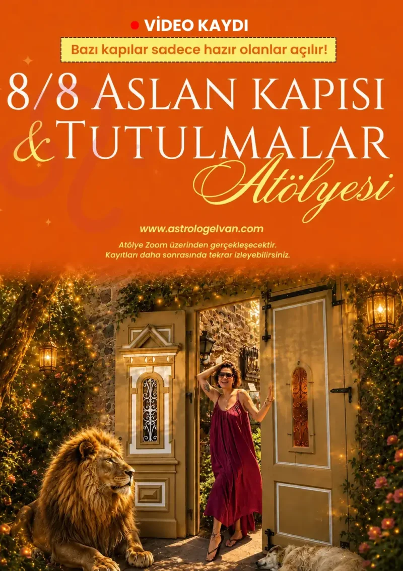8 / 8 Aslan Kapısı ve Tutulmalar Atölyesi VİDEO KAYDI | Astrolog Elvan Lapis
