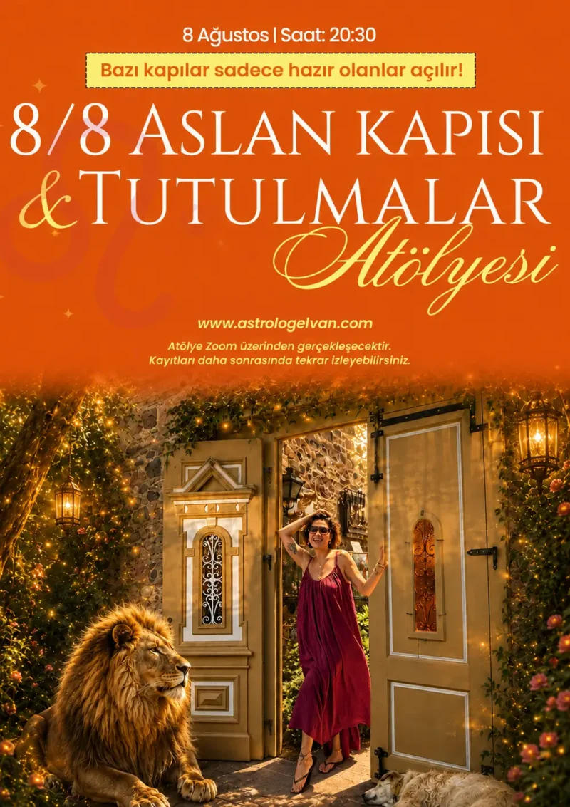 8 / 8 Aslan Kapısı ve Tutulmalar Atölyesi | Astrolog Elvan Lapis